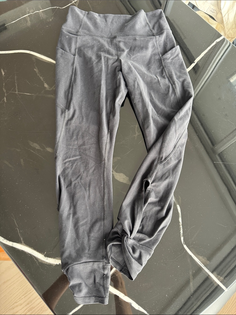 Black Fabletics Athletic Leggings with Side Pockets